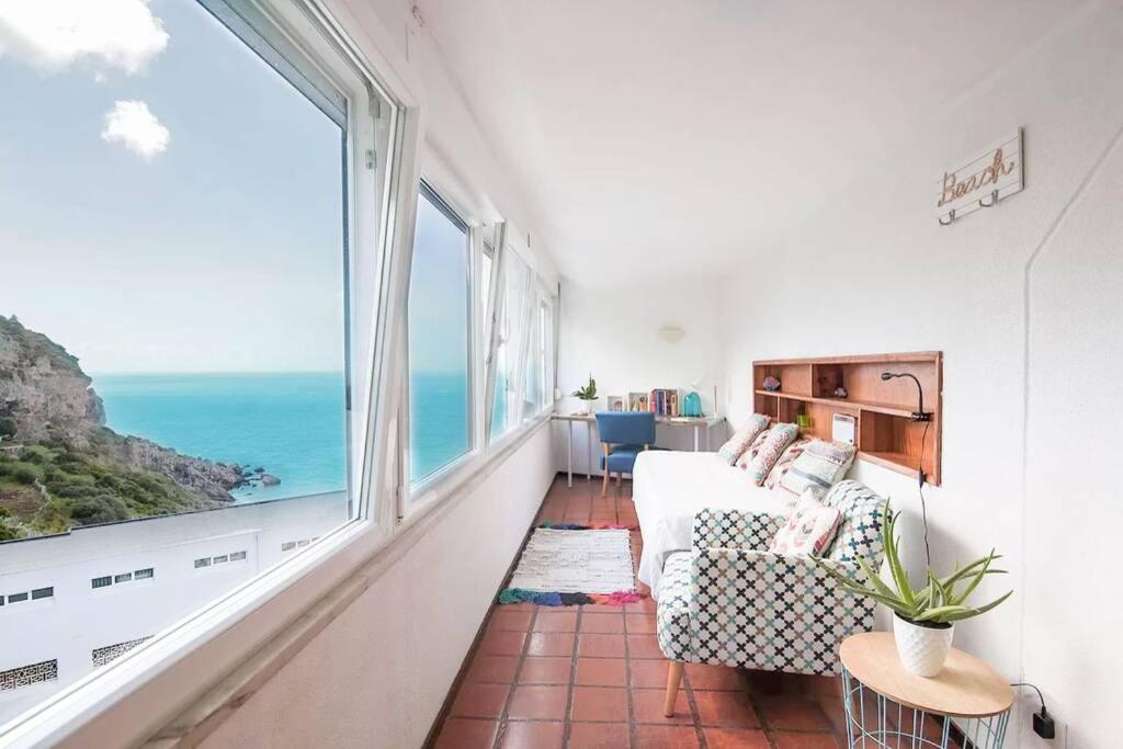 세심브라 Estudio Vista Mar Com A/C E Acesso Privado A Praia 아파트 외부 사진