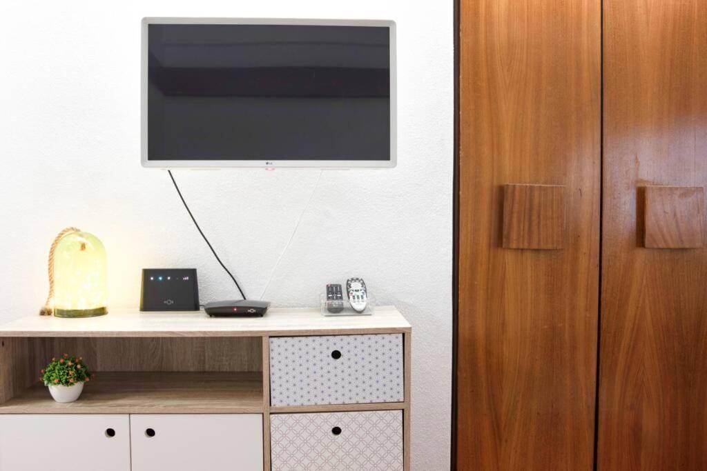 세심브라 Estudio Vista Mar Com A/C E Acesso Privado A Praia 아파트 외부 사진
