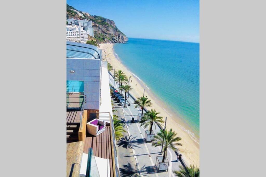 세심브라 Estudio Vista Mar Com A/C E Acesso Privado A Praia 아파트 외부 사진